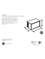 GE AEE12DK Dimension Manual preview