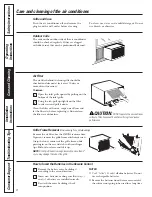 Предварительный просмотр 8 страницы GE AEE18DK Owner'S Manual