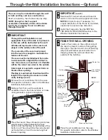 Предварительный просмотр 15 страницы GE AEE18DK Owner'S Manual