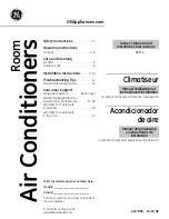 GE AEE18DQ Owner'S Manual & Installation Instructions предпросмотр