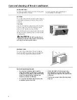 Preview for 6 page of GE AEE18DQ Owner'S Manual & Installation Instructions