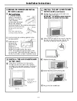 Предварительный просмотр 12 страницы GE AEE18DQ Owner'S Manual & Installation Instructions