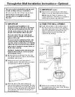 Предварительный просмотр 13 страницы GE AEE18DQ Owner'S Manual & Installation Instructions