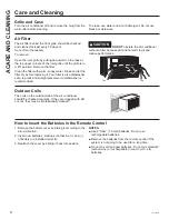 Preview for 8 page of GE AEG08 Owner'S Manual And Installation Instructions