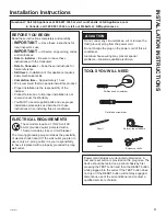 Preview for 9 page of GE AEG08 Owner'S Manual And Installation Instructions