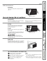 Предварительный просмотр 7 страницы GE AEH05 Series Owner'S Manual And Installation Instructions