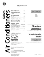 Preview for 1 page of GE AEH06 Series Owner'S Manual And Installation Instructions