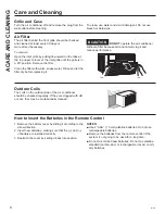 Предварительный просмотр 8 страницы GE AEH08 Series Owner'S Manual And Installation Instructions