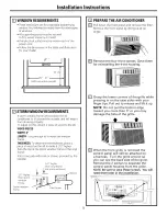 Preview for 9 page of GE AEH24* Owner'S Manual And Installation Instructions
