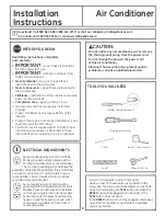 Предварительный просмотр 8 страницы GE AEL05 Owner'S Manual And Installation Instructions