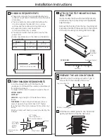 Предварительный просмотр 10 страницы GE AEL05LV Owner'S Manual And Installation Instructions