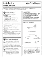 Preview for 7 page of GE AEL12 Series Owner'S Manual And Installation Instructions