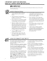 Preview for 2 page of GE AEM0 LX Series Owner'S Manual And Installation Instructions