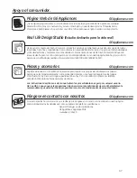 Preview for 47 page of GE AEM0 LX Series Owner'S Manual And Installation Instructions