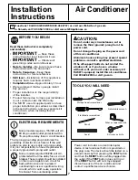 Предварительный просмотр 7 страницы GE AEM10 Series Owner'S Manual And Installation Instructions