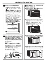 Предварительный просмотр 9 страницы GE AEM10 Series Owner'S Manual And Installation Instructions