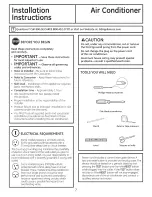 Preview for 7 page of GE AEM10ASH1 Owner'S Manual And Installation Instructions