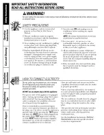 Preview for 2 page of GE AEM12 Series Owner'S Manual And Installation Instructions