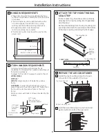 Preview for 9 page of GE AEM12AV Owner'S Manual And Installation Instructions