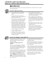 Preview for 2 page of GE AEM12AX Owner'S Manual And Installation Instructions