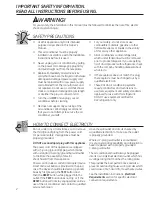 Preview for 2 page of GE AEM14 Series Owner'S Manual And Installation Instructions