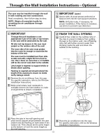 Предварительный просмотр 13 страницы GE AEM18DQQ1 Owner'S Manual And Installation Instructions