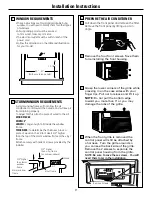 Предварительный просмотр 9 страницы GE AEM24DQ Owner'S Manual & Installation Instructions