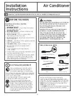 Preview for 7 page of GE AEN08LS Owner'S Manual And Installation Instructions