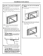 Предварительный просмотр 11 страницы GE AEN10 Series Owner'S Manual & Installation Instructions