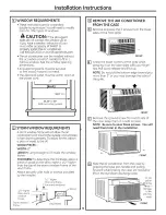 Предварительный просмотр 9 страницы GE AEN12 Series and Owner'S Manual And Installation Instructions