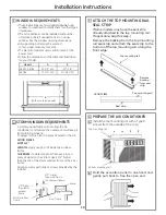 Предварительный просмотр 10 страницы GE AEQ05 Owner'S Manual And Installation Instructions