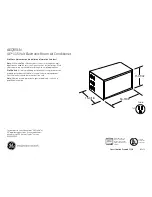 Предварительный просмотр 1 страницы GE AEQ05LN Dimensions And Installation Information