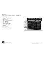 Предварительный просмотр 2 страницы GE AEQ05LN Dimensions And Installation Information