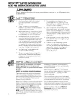 Preview for 2 page of GE AEQ25 and Owner'S Manual And Installation Instructions