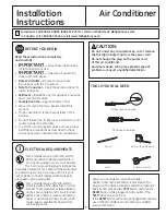 Предварительный просмотр 7 страницы GE AER05LT Owner'S Manual And Installation Instructions