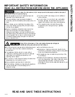 Preview for 3 page of GE AET05LY Owner'S Manual And Installation Instructions