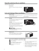 Preview for 6 page of GE AEW06 Series Owner'S Manual And Installation Instructions