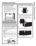 Preview for 11 page of GE AEW08 Series Owner'S Manual And Installation Instructions