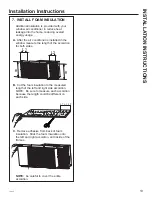 Предварительный просмотр 13 страницы GE AEW08 Series Owner'S Manual And Installation Instructions