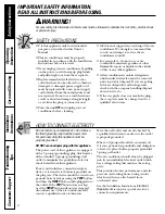 Предварительный просмотр 2 страницы GE AEW10 Series Owner'S Manual And Installation Instructions