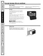 Preview for 6 page of GE AEW10AJ Owner'S Manual And Installation Instructions