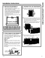 Preview for 11 page of GE AEW12 Series Owner'S Manual And Installation Instructions