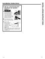 Предварительный просмотр 13 страницы GE AEW12 Series Owner'S Manual And Installation Instructions