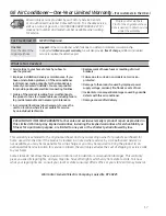 Preview for 17 page of GE AEW14AR Owner'S Manual And Installation Instructions