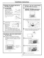 Preview for 12 page of GE AEW24DSL1 Owner'S Manual And Installation Instructions