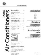 Preview for 1 page of GE AEZ08 Series Owner'S Manual And Installation Instructions