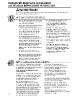 Preview for 16 page of GE AEZ12 Series Owner'S Manual And Installation Instructions