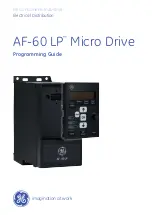 Preview for 1 page of GE AF-60 LP Programming Manual