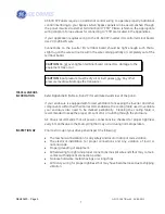Предварительный просмотр 7 страницы GE AF-600 FP Series User Manual