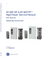 Предварительный просмотр 1 страницы GE AF-650 GP Series Operating Instructions Manual